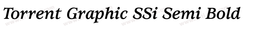Torrent Graphic SSi Semi Bold Italic字体转换